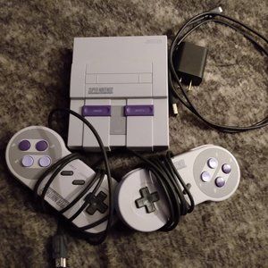 Super Nintendo Classic console with everything